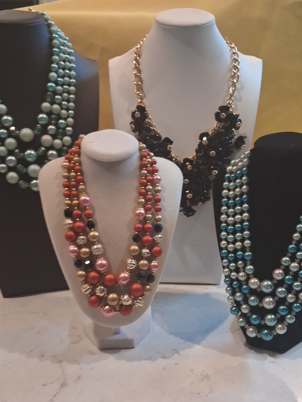 Beaded Jewelry Lot Mostly Vintage Signed Japan and Newer Signed